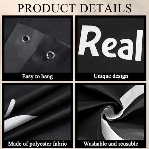 Social Media Party Photo Booth Large Take Photos Background Props Take Pictures Selfie Frame Backdrop Banner Large Fabric Photography Background for Family Holiday Birthday Baby Shower Party Supplies