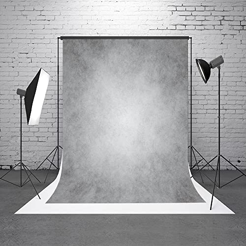 5x7ft Gray Abstract Photography Backdrops Grey Portrait Photo Studio Prop Background for Photographyer Ash Texture Backdrop for Party - color: TT-S0322, size: 5x7ft