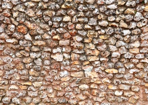 BELECO 10x10ft Fabric Old Rock Stone Backdrop Vintage Brick Rock Wall Rustic Stones Texture Background for Themed Party Decorations Home Decor Photoshoot Props - size: 10x10FT
