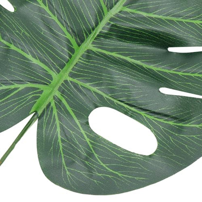 14pcs Faux Artificial Plant Leaves Set – Lifelike Monstera, Palm, and Leaf Simulation Props for Photography, Food Styling, Home Décor, and Party Backgrounds