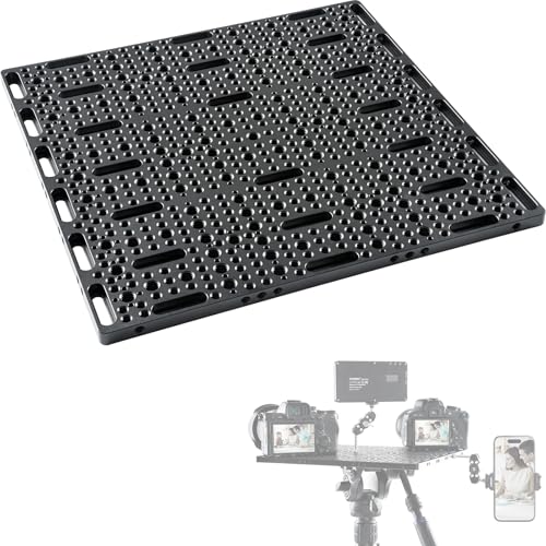INNOREL CP3030 Multi-Functional Cheese Plate with 1/4" & 3/8" Threads, Mounting Cheese Plate for Expansion Mounting Switching Cheeseplate Square Base Camera Easy Plate(11.8" x 11.8" x0.39") - size: CP3030