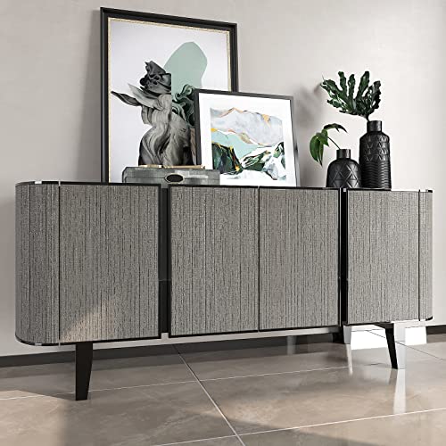 VEELIKE Grey Grasscloth Vinyl Wallpaper, Textured Fabric, Peel and Stick, 15.7''x354'', 38.75 Sq Ft/Roll, Removable, Waterproof, for Walls, Furniture, Kitchen, Bathroom - color: Gray, size: 15.7" x 354"