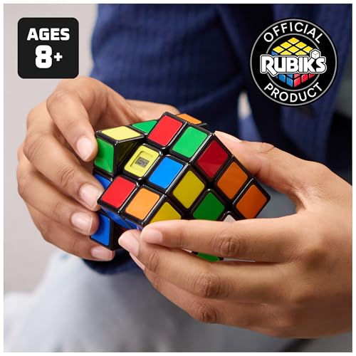 Rubik’s Cube, Timer Cube, Clear Display, Beat Your Best Time, Brain Teaser Puzzle for Adults & Practice for Speed Cubers, Problem-Solving Challenging Brain Teaser Fidget Toy for Kids, Ages 8 & Up - color: 3x3 Timer Cube