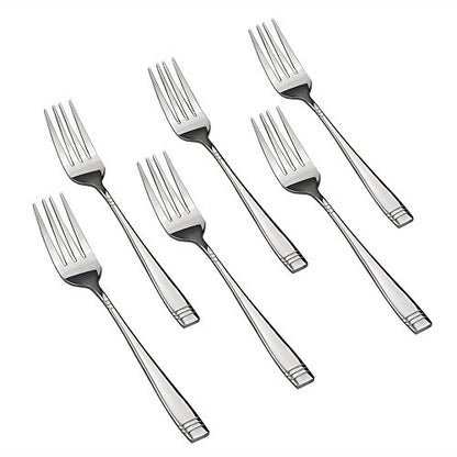 Obstnny Stainless Steel Dessert Fork Set, 6.7-Inch, Set of 12 - size: 12-piece dessert forks