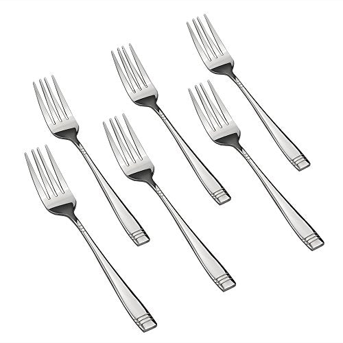 Obstnny Stainless Steel Dessert Fork Set, 6.7-Inch, Set of 12 - size: 12-piece dessert forks