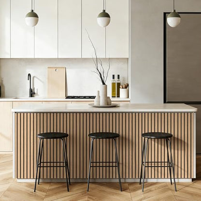 myforHD Wallpaper Peel and Stick Wood Grating Stripe Self-Adhesive Wallpaper Faux Wood Contact Paper Wood Slats Self Adhesive Wall Paper PVC Vinyl Film Removable Waterproof 17.3" x 118" - color: Wood E, size: 17.3" x 118.1"