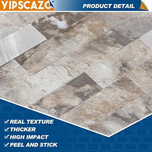 10 - Sheet Peel and Stick Backsplash Wall Tile, PVC Kitchen Backsplash, Stick on Tiles for Backsplash Kitchen (12'' X 12'', Perisa with Metal) - color: Perisa with Metal