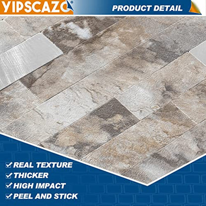 10 - Sheet Peel and Stick Backsplash Wall Tile, PVC Kitchen Backsplash, Stick on Tiles for Backsplash Kitchen (12'' X 12'', Perisa with Metal) - color: Perisa with Metal