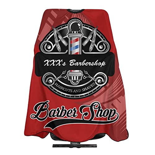 Custom Barber Cape, Personalized Haircut Salon Cape for Men - color: Salon Barber-25