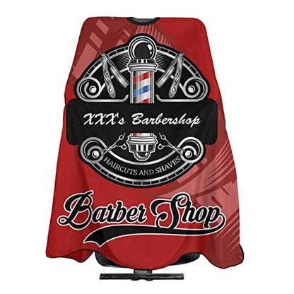 Custom Barber Cape, Personalized Haircut Salon Cape for Men - color: Salon Barber-25