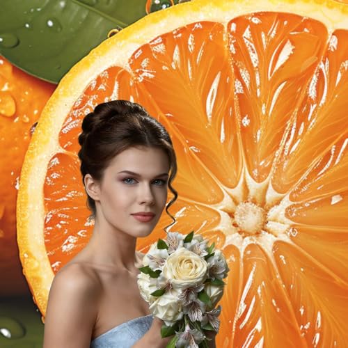 Orange Backdrop Background for Photography 5x7ft Photobooth Professional Photo Backdrop Curtains Video Photography Studio Photo Backgrounds Banner Booth Background Screen Parties - color: Orange
