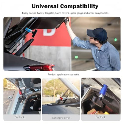 2pcs Bestgle Hood Strut Holder, Anti-Slip Car Hood Struts Lift Support Clamps Automotive Hood Prop Tool（Dia 0.43inch）
