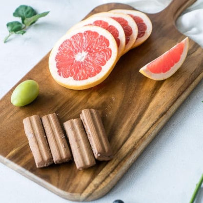 BILL.F Wood Cutting Board for Kitchen Set of 2 Cutting Board Wood with Handle for Meat,Cheese Board,Vegetables, Bread,Charcuterie - Decorative Wooden Serving Board for Kitchen and Dining Room - style: Round+Square