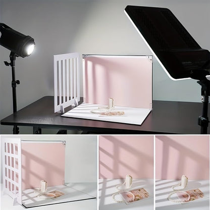 10PCS Photography Backdrop Kit – 16x11.5 Durable Cardboard Background Boards with 16 Unique Double-Sided Patterns – Flat Lay Photo Backdrops for Food, Jewelry, Skincare & Small Product Photography