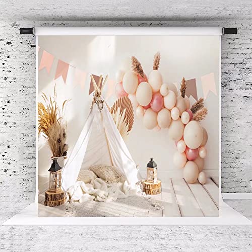 Kate 10x10ft Happy Birthday Backdrop Party Decoration Background for Kids Balloon Backdrop Baby Shower - size: 10x10ft