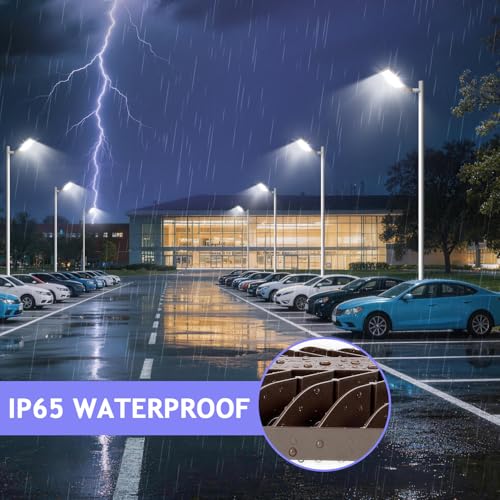 240W LED Parking Lot Light Slip Fitter Mount 36000LM Dusk to Dawn 5000K Parking Lot Lights Outdoor Area Security Commercial IP65 Waterproof 100-277V for Street Driveways Parking Lot - size: 240w Pole Mount