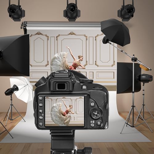 5x3ft Vintage Beige Wall Backdrop for Party Golden Wall Texture Paris Palace Castle Wall Photography Background Wedding Ceremony Happy Birthday Baby Shower Decorations Photo Booth Prop - color: beige, size: 5x3ft