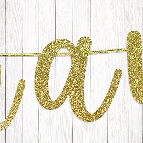 Go Shawty It's Your Birthday Banner, Hip Hop Birthday Party Decorations Supplies, Rap Theme Bday Bunting Sign, Pre-strung, Photo Props (Gold) - color: Gold