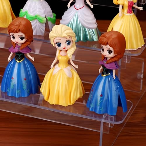 2 Tier Acrylic Keystone Display, Clear Acrylic Display Risers, Perfume Clear Stand Holder 7.87×3.74×3.74 Inch, Cupcake Stand Risers for Jewelry, Dessert, Cosmetics Organizer Tabletop Stand Tool