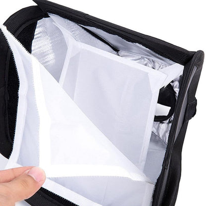 REFLEX CAMERA 9"x9" (23x23cm) Portable Softbox Flash Diffuser for DSLR Speedlite, Dual-Layer Reflective Lighting Modifier, Foldable Photo Studio Light Cover with Bag, Compatible with Canon, Nikon Sony
