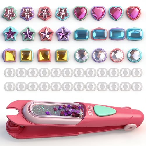 sam sugar Hair Gem Stamper Kit Bling Hair Styling Tool with Reusable Shining Diamonds DIY Hair Bead Jewelry Crafts Birthday Gifts