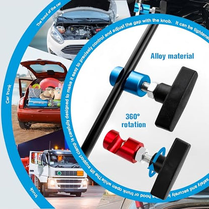 2pcs Bestgle Hood Strut Holder, Anti-Slip Car Hood Struts Lift Support Clamps Automotive Hood Prop Tool（Dia 0.43inch）