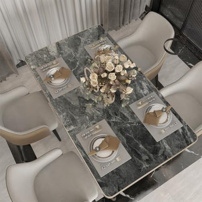 Black White Marble Vinyl Wrap Granite Contact Paper for kitchen Countertops peel and stick Wallpaper 354"x30.3" Matt faux stone Laminate Sheet Counter Top Waterproof Cabinets Table Wall Wrapping Paper