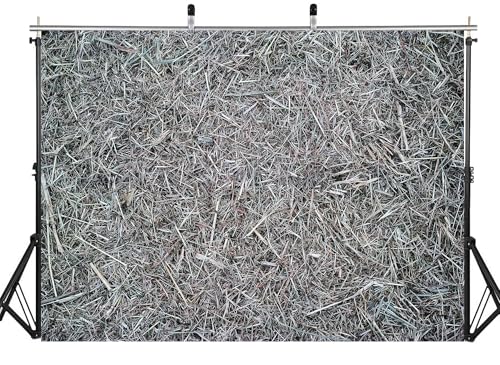 15x8ft Fabric Dry Hay Straw Texture Backdrop Rustic Farm Hay Bale Surface Photography Background for Rural Themed Party Decor Home Wall Hanging Tapestry Photo Props - size: 15X8ft