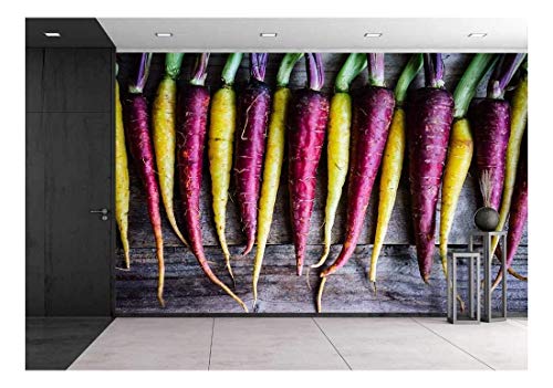 wall26 - Colorful Carrots - Canvas Art Wall Decor - 66x96 inches - color: Artwork - 21, size: 66"x96"