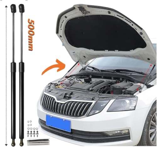 Front Bonnet Hood Lift Qty For Skoda For Octavia A7 MK3 2012-2020 Car-Styling Refit Front Bonnet Hood Gas Shock Lift Strut Bars Spring Support Rod Hood Lift Support