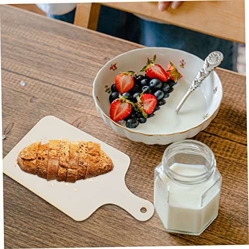 2Pcs Wooden Chopping Boards Mini DIY Bread Trays for Christmas Thanksgiving for Crafts Serving with Natural Texture Photography Prop