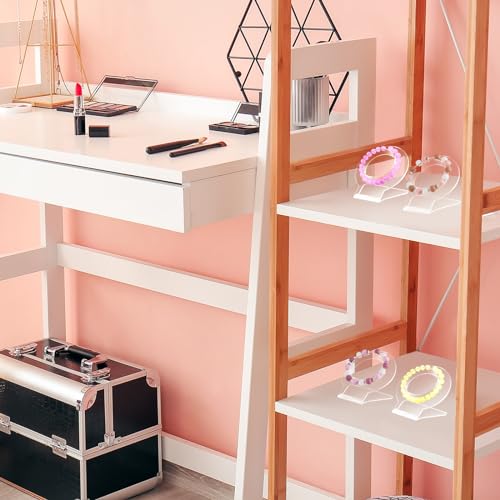 Wenqik 20 Pcs Acrylic Bracelet Displays Stands Jewelry Display Holder Clear Bangles Organizer for Store, Showcase and Home Storage