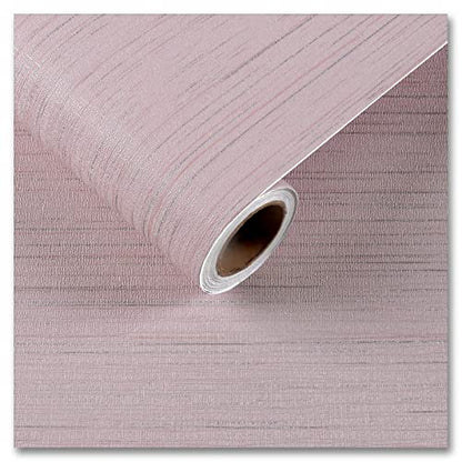 CRE8TIVE Pale Pink Grasscloth Wallpaper Textured Grasscloth Peel and Stick Wallpaper Faux Grass Cloth Contact Paper Self Adhesive Fabric Linen Removable Wall Paper for Girls Bedroom Dressers 12"x80" - color: Pale Pink, size: 12" x 80"