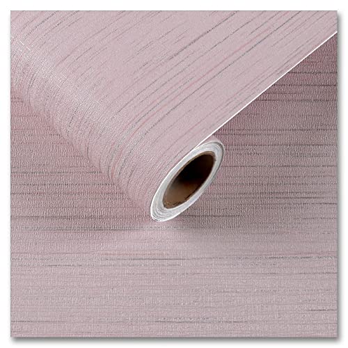 CRE8TIVE Pale Pink Grasscloth Wallpaper Textured Grasscloth Peel and Stick Wallpaper Faux Grass Cloth Contact Paper Self Adhesive Fabric Linen Removable Wall Paper for Girls Bedroom Dressers 12"x80" - color: Pale Pink, size: 12" x 80"