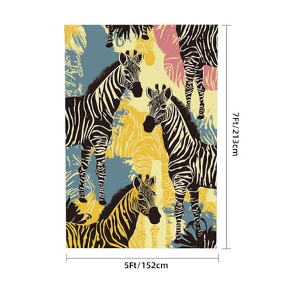Giraffe and Zebra Backdrop Background for Photography 5x7ft Photobooth Professional Photo Backdrop Curtains Video Photography Studio Photo Backgrounds Banner Booth Background Screen Parties - color: Giraffe And Zebra
