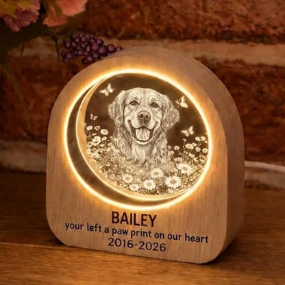 Personalized Photo Pet Memorial Night Light, Custom Dog Photo LED Night Light for Mom, Angel Memorial Keepsake, Sympathy Gift, Dog Mom Gift, Pet Lover Gifts - color: Style 13
