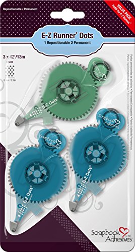 Scrapbook Adhesives by 3L 01233-8 E-Z Runner Adhesive Dots Refills Value Pack, 3 Refills - style: Dots 3-Pack