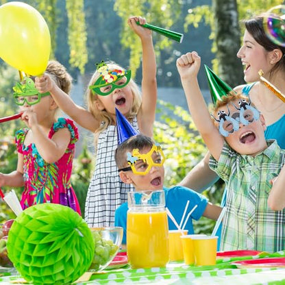32 Pcs Bug Party Decorations Summer Insect Party Favors Bugs Paper Glasses Frame Insect Photo Booth Props Eyeglasses for Summer Spring Bugs Birthday Decorations Supplies - style: Spring Insect