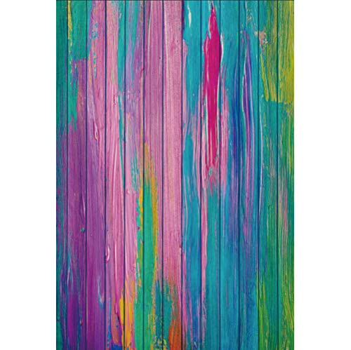 Leyiyi 4x6ft Photography Backdrop Grunge Graffiti Oil Painting Wood Board Rock Music Pop Modern Party Dirty Cabin Banquet Skateboard Teenagers Photo Portrait Vinyl Video Studio Prop - size: 4x6ft