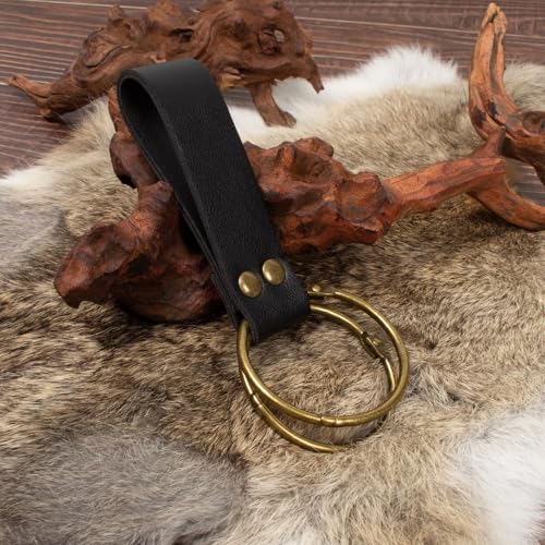 4PCS Medieval Leather Sword Frog Dagger Holder Belt Rapier Scabbard Viking Knight Renaissance Belt Pouch Halloween Costume - color: Pattern-black