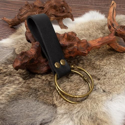 4PCS Medieval Leather Sword Frog Dagger Holder Belt Rapier Scabbard Viking Knight Renaissance Belt Pouch Halloween Costume - color: Pattern-black