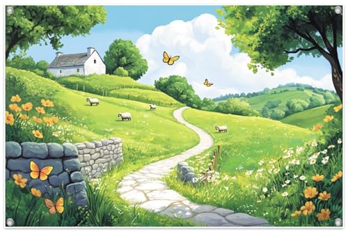 5x3ft Fabric Emerald VBS 2026 Decorations Backdrop Spring Garden Grass Tree Crafts Background for Students Improve Imagination Exploring The World Church Events Outdoor Props Supplies - color: Emerald, size: 5x3ft