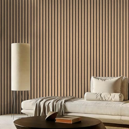 myforHD Wallpaper Peel and Stick Wood Grating Stripe Self-Adhesive Wallpaper Faux Wood Contact Paper Wood Slats Self Adhesive Wall Paper PVC Vinyl Film Removable Waterproof 17.3" x 118" - color: Wood E, size: 17.3" x 118.1"