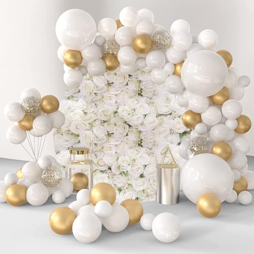 5x5ft White Floral Wall Wedding Round Backdrop Cover Greenery Girls Birthday Bridal Shower Party Circle Backdrop Cover Flowers Leaves Miss to Mrs Photography Background Props - color: White, size: 5x5ft-Diameter