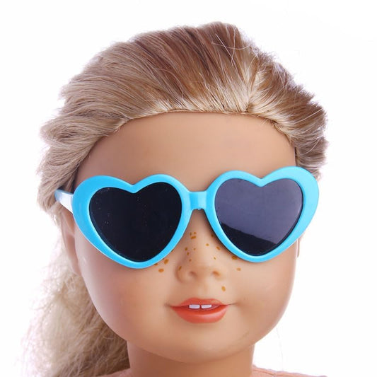 Pet Heart Sunglasses Photos Props for Dogs and Cats - Cute Sun Flower Glasses for Small Pets Party Decor and Accessories (Light Blue) - color: light blue