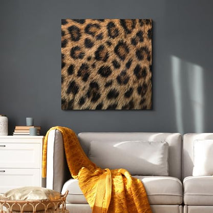 wall26 - Canvas Prints Wall Art - Canvas Prints Wall Art - Leopard Fur/Skin Texture - 12"x12" - color: 03. Leopard Pattern, size: 12"L x 12"W