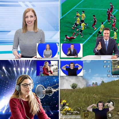 Portable Blue Screen Chair, 57 in BlueBackdrop with Stand Double Sided Foldable Screen Background, Chroma Key, Blue Backdrop for Chair Photography Streaming Gaming Photo Zoom Video Chats and Meeting - color: Blue Screen