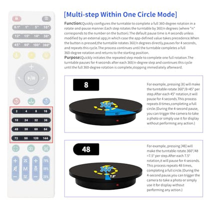 23.6In Remote Large Motorized electric turntable Rotating platform Photography Turntable Motorized lazy susan Base giratoria para for Photography,3D Scanner,Heavy duty display(Load Range:220~500lbs) - size: 23.6inch/Black/500lbs Load