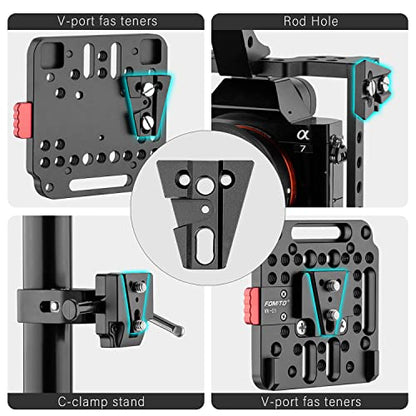 Fomito V-Mount V-Lock Base Station Quick Release Plate VK-02 - color: VK02