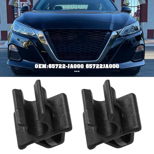 SING F LTD 4Pcs Car Hood Support Prop Rod Holder Clip 65722-JA000 65722JA000 Compatible with Nissan Altima 2007-2024 6.5x10.5x22.3mm